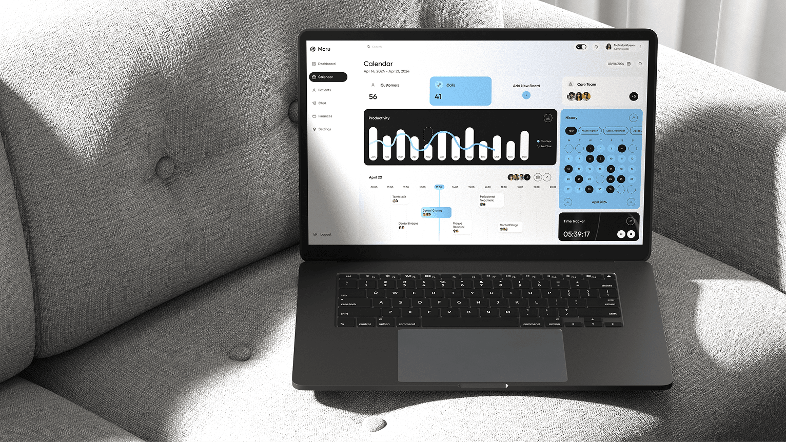 Moru — Clinic ERP/CRM Product Design for Medical Teams